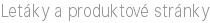 Letáky a produktové stránky